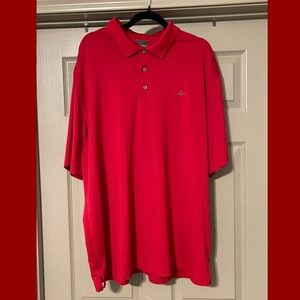 Greg Norman Performance Golf Polo - XXL - Red